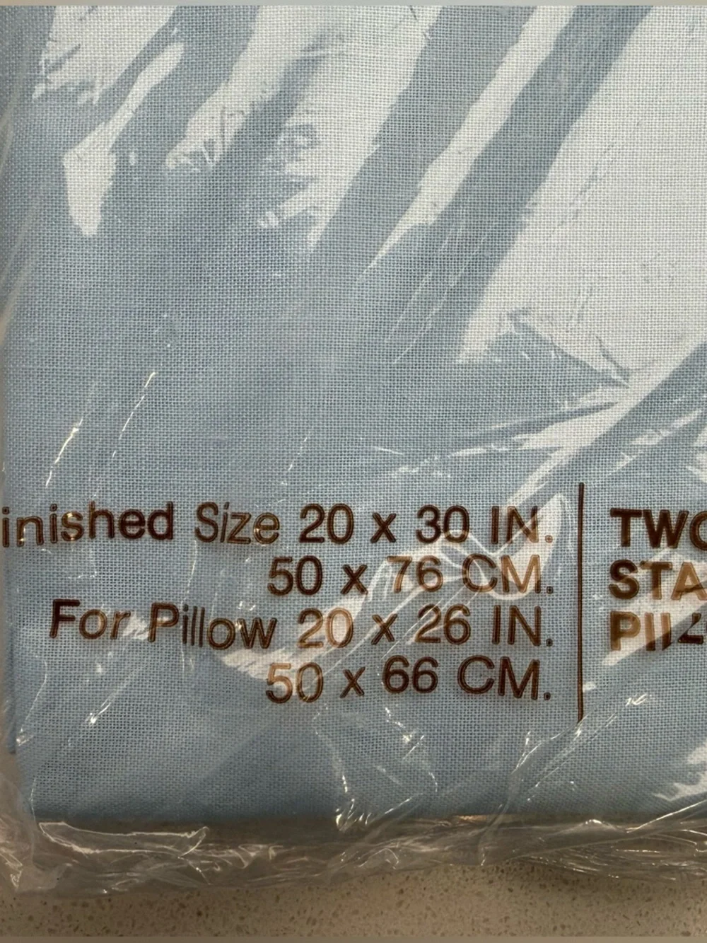 Vintage Room Concepts Blue Standard Pillowcases New Old Stock 1970s